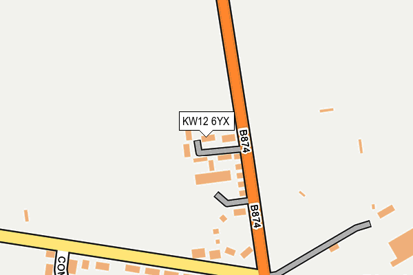 KW12 6YX map - OS OpenMap – Local (Ordnance Survey)