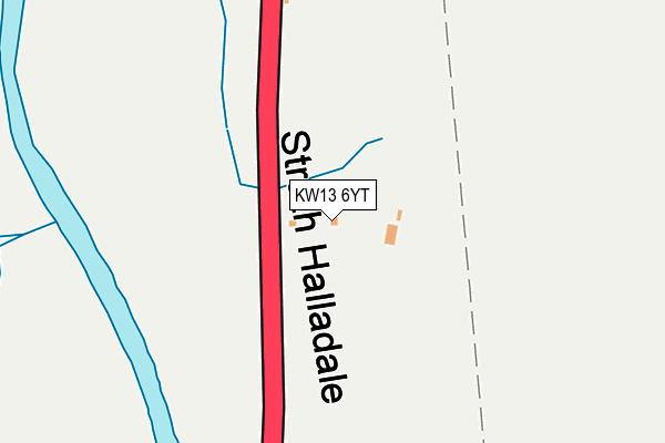 KW13 6YT map - OS OpenMap – Local (Ordnance Survey)