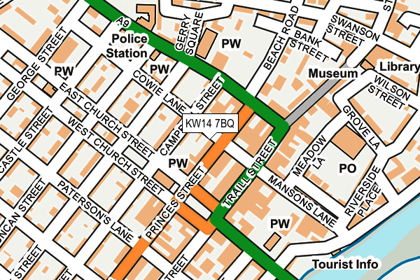 KW14 7BQ map - OS OpenMap – Local (Ordnance Survey)