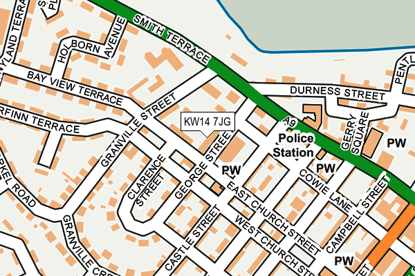KW14 7JG map - OS OpenMap – Local (Ordnance Survey)