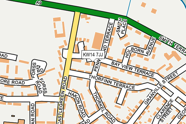 KW14 7JJ map - OS OpenMap – Local (Ordnance Survey)