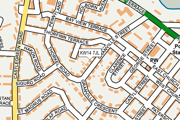 KW14 7JL map - OS OpenMap – Local (Ordnance Survey)