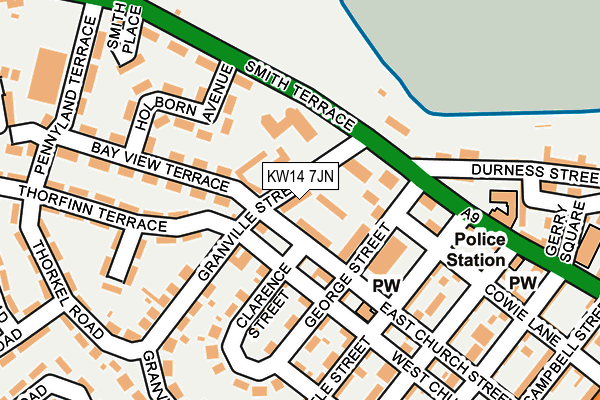 KW14 7JN map - OS OpenMap – Local (Ordnance Survey)