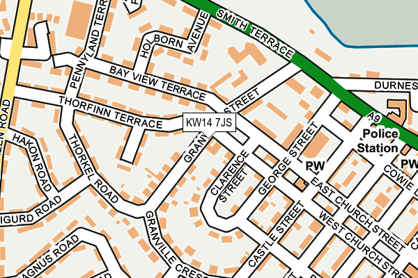 KW14 7JS map - OS OpenMap – Local (Ordnance Survey)