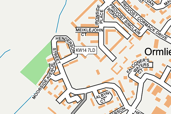 KW14 7LD map - OS OpenMap – Local (Ordnance Survey)