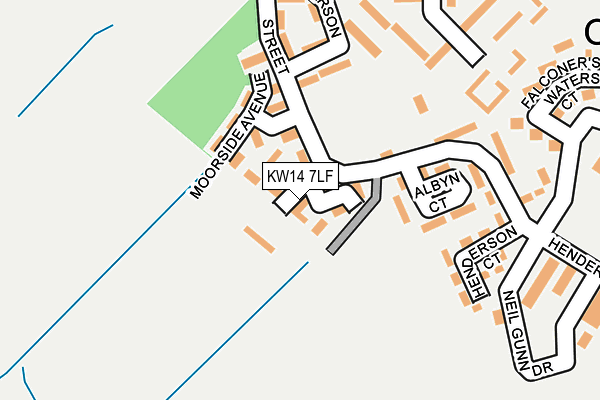 KW14 7LF map - OS OpenMap – Local (Ordnance Survey)