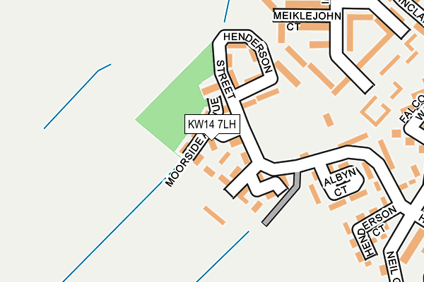 KW14 7LH map - OS OpenMap – Local (Ordnance Survey)