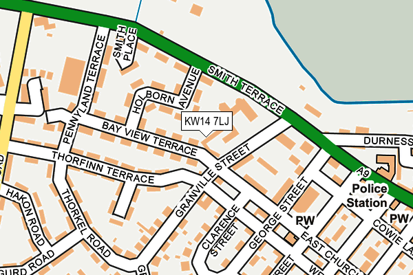 KW14 7LJ map - OS OpenMap – Local (Ordnance Survey)