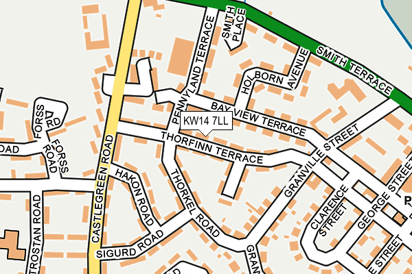 KW14 7LL map - OS OpenMap – Local (Ordnance Survey)