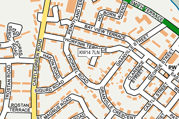 KW14 7LN map - OS OpenMap – Local (Ordnance Survey)
