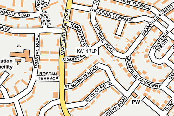 KW14 7LP map - OS OpenMap – Local (Ordnance Survey)