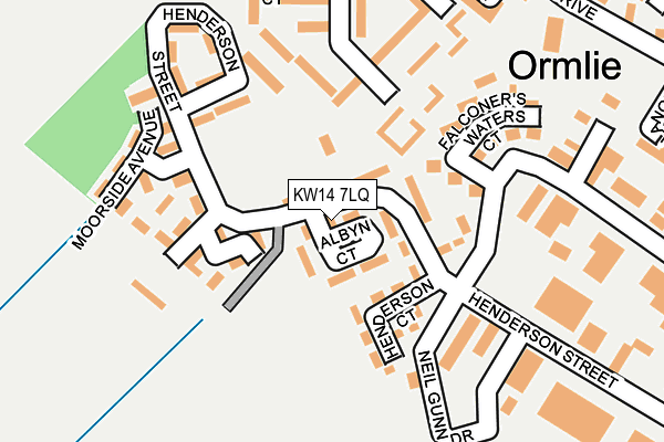 KW14 7LQ map - OS OpenMap – Local (Ordnance Survey)