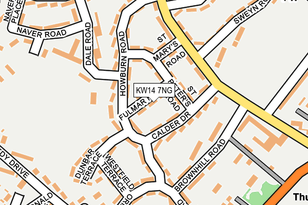 KW14 7NG map - OS OpenMap – Local (Ordnance Survey)