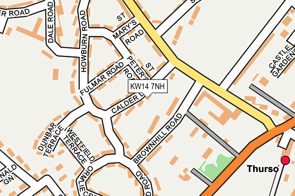 KW14 7NH map - OS OpenMap – Local (Ordnance Survey)