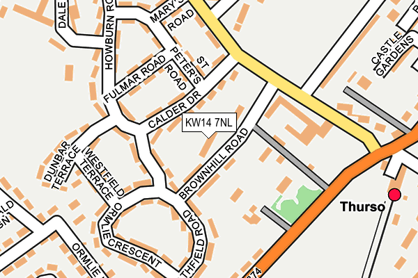 KW14 7NL map - OS OpenMap – Local (Ordnance Survey)