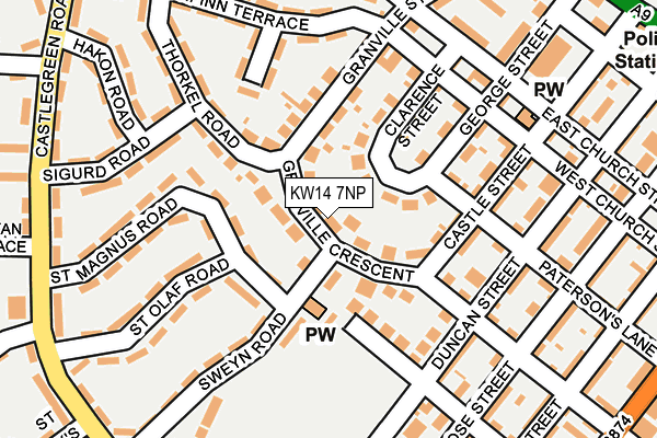KW14 7NP map - OS OpenMap – Local (Ordnance Survey)