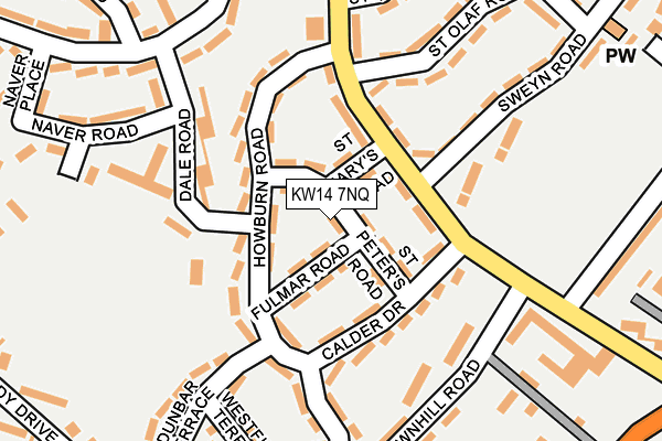 KW14 7NQ map - OS OpenMap – Local (Ordnance Survey)