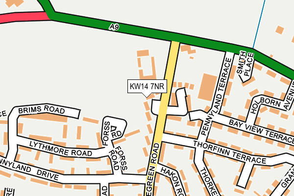 KW14 7NR map - OS OpenMap – Local (Ordnance Survey)