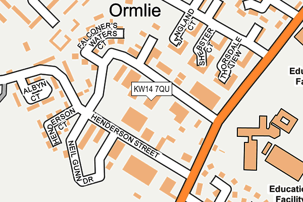 KW14 7QU map - OS OpenMap – Local (Ordnance Survey)