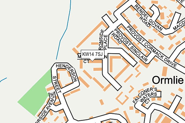 KW14 7SJ map - OS OpenMap – Local (Ordnance Survey)