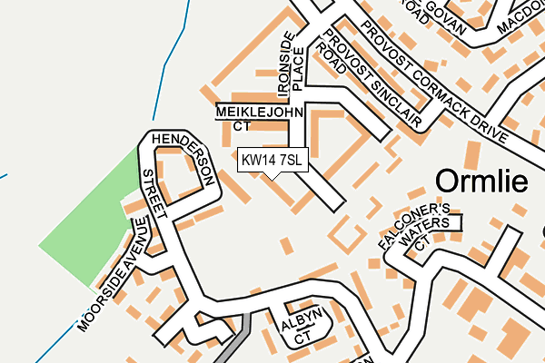 KW14 7SL map - OS OpenMap – Local (Ordnance Survey)