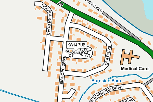 KW14 7UB map - OS OpenMap – Local (Ordnance Survey)