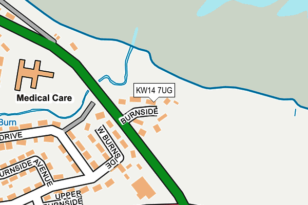 KW14 7UG map - OS OpenMap – Local (Ordnance Survey)