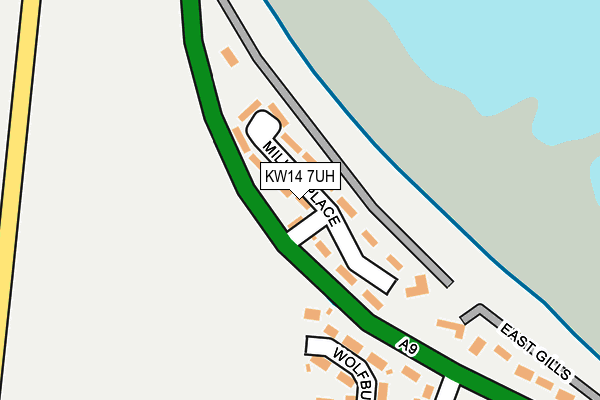 KW14 7UH map - OS OpenMap – Local (Ordnance Survey)