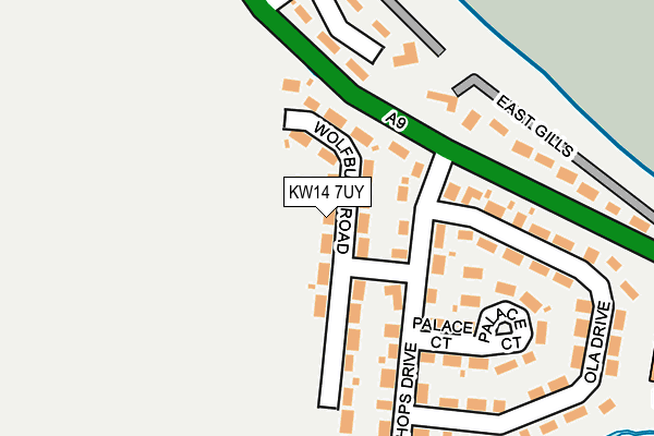 KW14 7UY map - OS OpenMap – Local (Ordnance Survey)