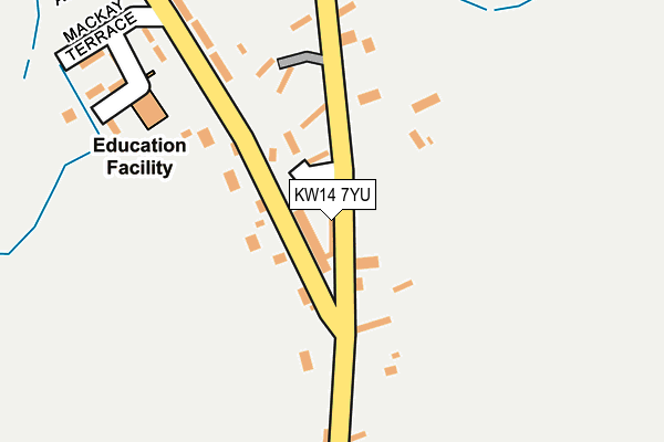 KW14 7YU map - OS OpenMap – Local (Ordnance Survey)