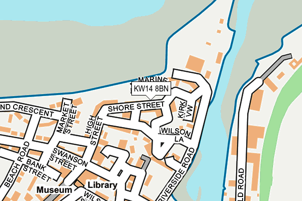 KW14 8BN map - OS OpenMap – Local (Ordnance Survey)