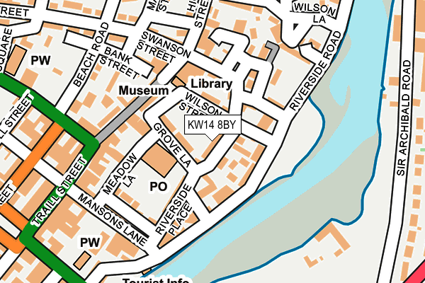 KW14 8BY map - OS OpenMap – Local (Ordnance Survey)