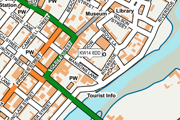 KW14 8DD map - OS OpenMap – Local (Ordnance Survey)