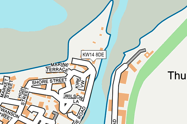 KW14 8DE map - OS OpenMap – Local (Ordnance Survey)