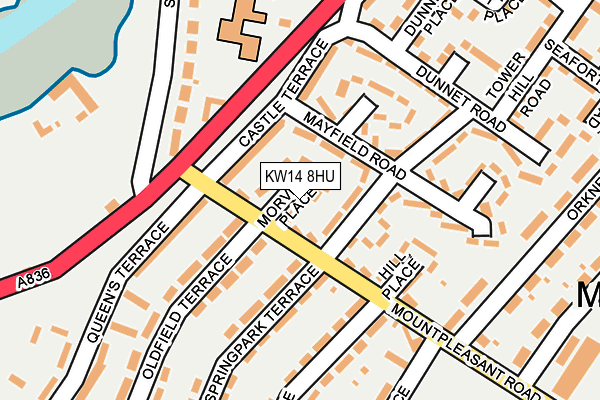 KW14 8HU map - OS OpenMap – Local (Ordnance Survey)