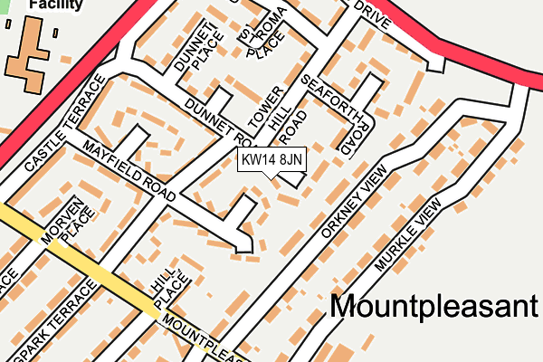 KW14 8JN map - OS OpenMap – Local (Ordnance Survey)