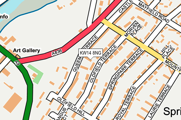 KW14 8NG map - OS OpenMap – Local (Ordnance Survey)