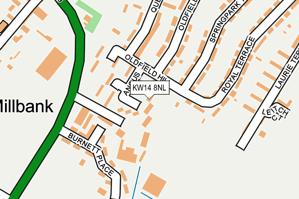 KW14 8NL map - OS OpenMap – Local (Ordnance Survey)