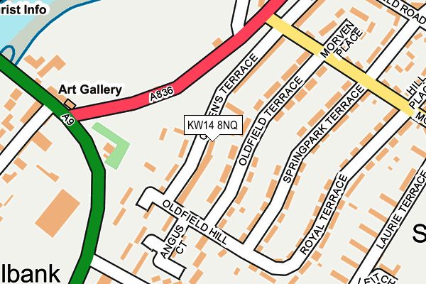KW14 8NQ map - OS OpenMap – Local (Ordnance Survey)