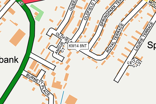 KW14 8NT map - OS OpenMap – Local (Ordnance Survey)