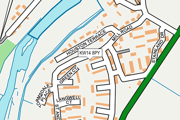 KW14 8PY map - OS OpenMap – Local (Ordnance Survey)