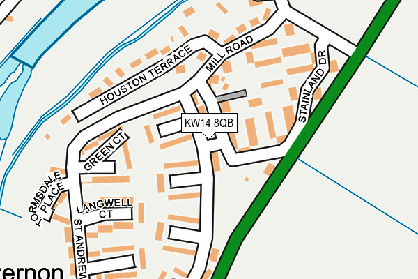 KW14 8QB map - OS OpenMap – Local (Ordnance Survey)