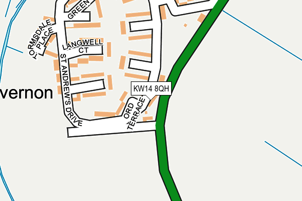 KW14 8QH map - OS OpenMap – Local (Ordnance Survey)