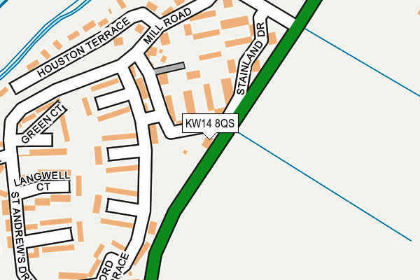 KW14 8QS map - OS OpenMap – Local (Ordnance Survey)