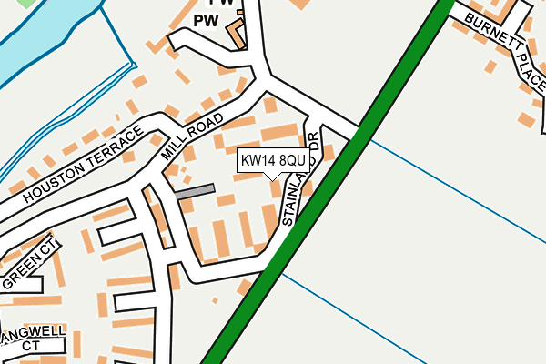 KW14 8QU map - OS OpenMap – Local (Ordnance Survey)
