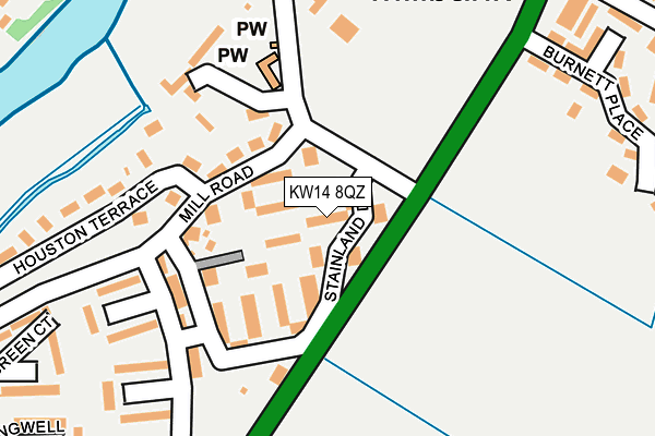 KW14 8QZ map - OS OpenMap – Local (Ordnance Survey)