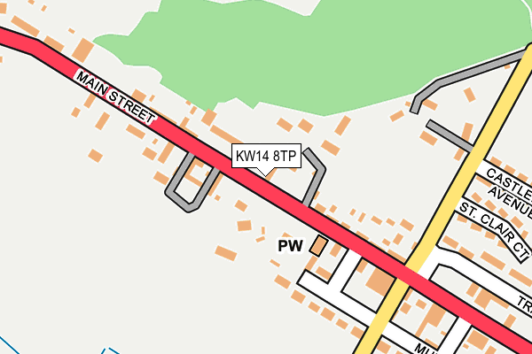 KW14 8TP map - OS OpenMap – Local (Ordnance Survey)