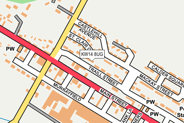 KW14 8UG map - OS OpenMap – Local (Ordnance Survey)