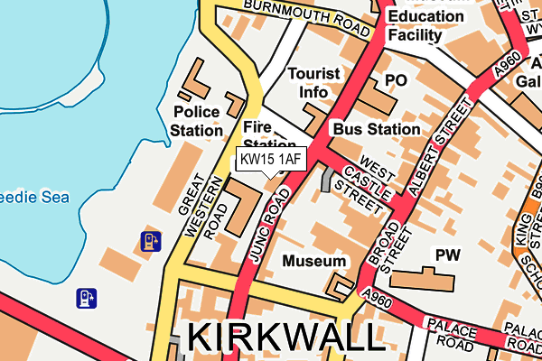 KW15 1AF map - OS OpenMap – Local (Ordnance Survey)