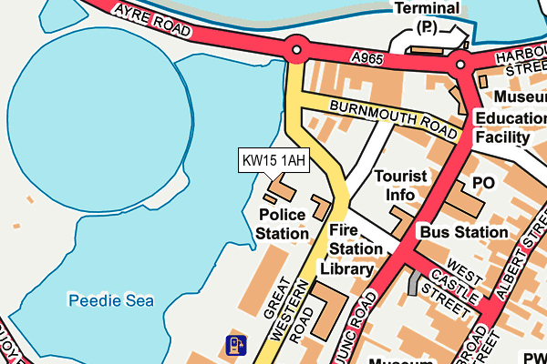 KW15 1AH map - OS OpenMap – Local (Ordnance Survey)